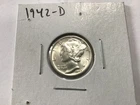 New Listing1942 D silver mercury dime BU