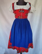DRESS VINTAGE COUNTRY TRACHTEN TYROL OKTOBERFEST DIRNDL FLORAL WOMENS US 6 EU 34
