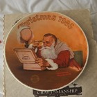 Edwin M. Knowles Norman Rockwell Grandpa Plays Santa Plate 1985 8.5" COA Box — photo 1