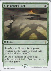 Summoner's Pact (White Border) - Mystery Booster 2 #74/385 Rare