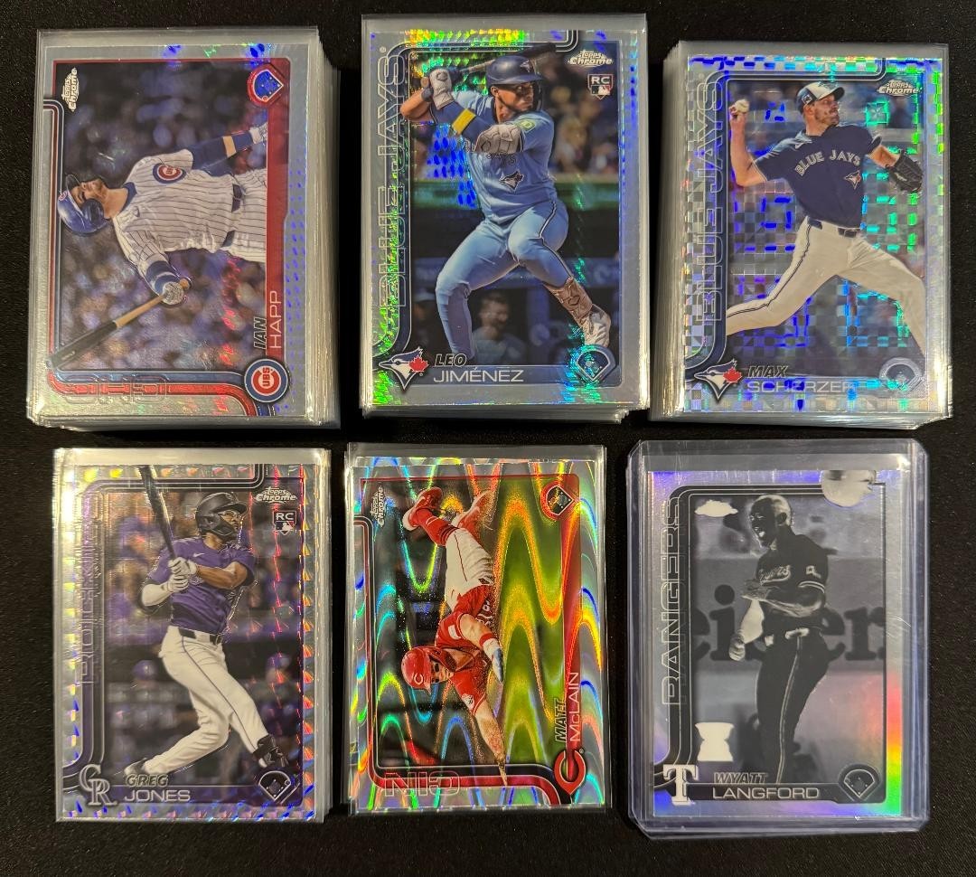 2025 Topps Chrome Baseball - Parallels (You Pick) Buy 5, Get 5 Free Updated 2/23