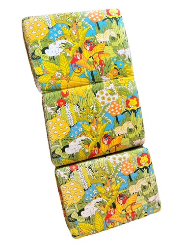 Vintage House & Home Animal Forest 3 Section Folding Decorative Cushion 50” X 22