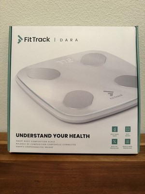 New Fittrack Dara Smart Body BMI Digital Scale -White