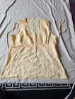 MARKS AND SPENCER SIZE 20 BANANA SLEEVELESS TOP