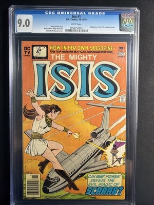Isis #1 CGC 9.0 White Pages 1976 DC Comics 1st Print Bronze Age *S11