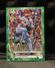Topps 2022 Chrome Sonic Jon Lester #187 Green RayWave Refractor /99 Cardinals