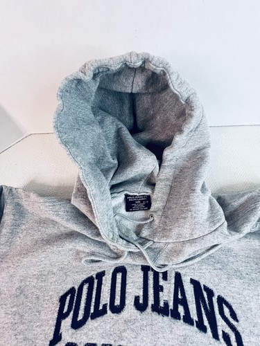 Polo Ralph Lauren Sport Hoodie Gray Sweatshirt Spell Out Womens P S - Picture 3 of 8