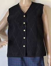 Pendleton 100 Virgin Wool Vest in Jet Black Made in Hong Kong Size Medium