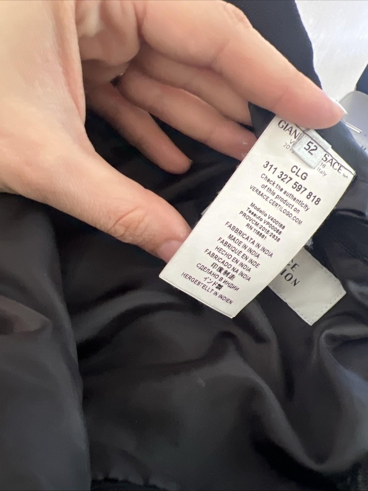 Versace Collection Leather Patchwork Bomber Jacke… - image 12