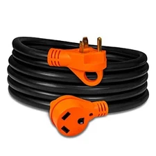 True Mods 15 ft 125V 30 Amp RV Shore Power Extension Cord 15 Feet 30A - TT-30R