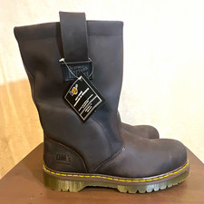 Dr. Martens 2295 Steel Toe Work Boots Brown Leather Pull On Safety EH US Men 11