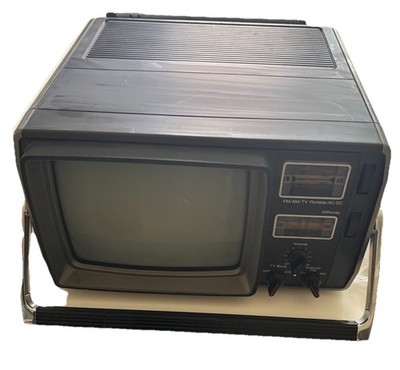 Vintage 1980 Portable TV Radio JC Penney 685-1036 CRT Made In