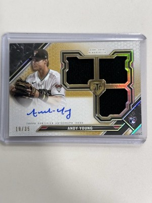 Topps 2021 Triple Threads Andy Young #RFPAR-AY Gold /35 Auto RC Diamondbacks