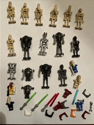 Lego Star Wars Minifigure Lot And Accessories Battle Droids