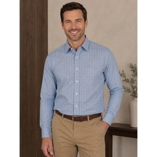 Brooks Brothers 18"-35" Regent Fit Non-Iron Supima Cotton Blue Red Plaid Shirt