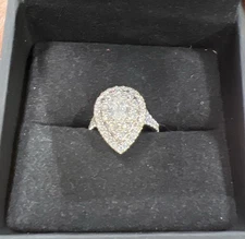 Love's Destiny Engagement Ring 14K White Size 6.5