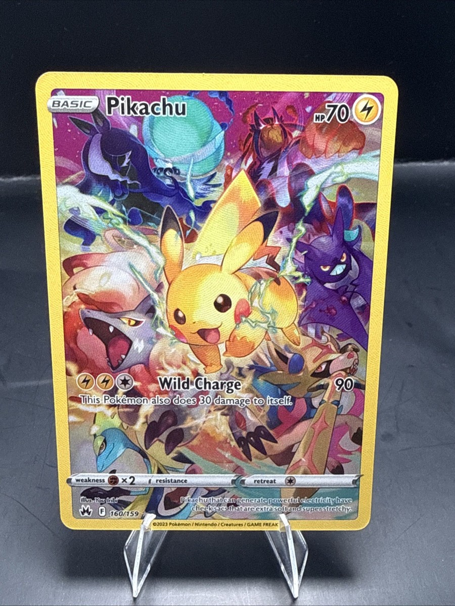 Pokémon TCG Pikachu 160/159 Crown Zenith Secret Rare Full Art Holo