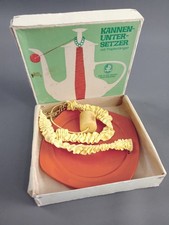 DDR Kannenuntersetzer mit Tropfenfänger  VEB Plast-Dekor Dresden OVP Kaffeetisch