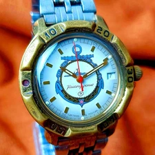Soviet Wristwatch Vostok Komandirskie Mechanical Watch Wostok Military Style