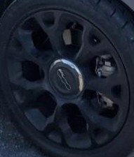 2014 500 OE Wheel 4 Dr L Model 17x7 7 Spoke Y Spoke Design Matte Black Fiat