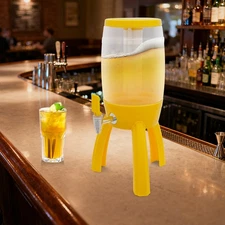 3L Draft Beer Tower Dispenser Cold Drink Beverage Beer Tower Tabletop Home Bar