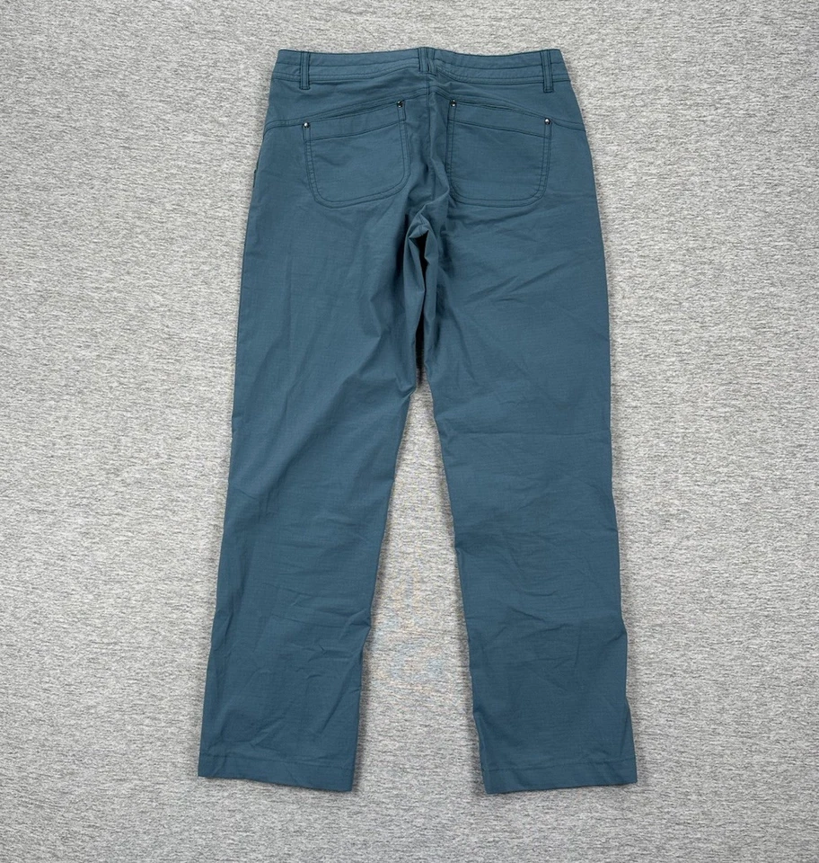 Calça Title Nine feminina tamanho 4 azul grande B cordão ripstop caminhada ao ar livre - Imagem 2 de 4