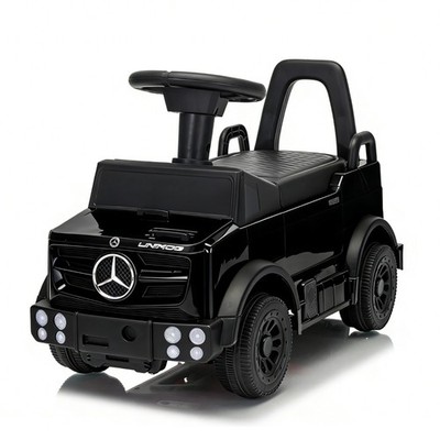 Kids Ride On Car Outdoor Stroller Mercedes Push Car Ride Racer for Age 1-3 Black