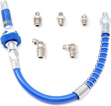 Lock-on High Pressure Grease Coupler, 10th Generation Heavy-Duty Grease Gun Coup