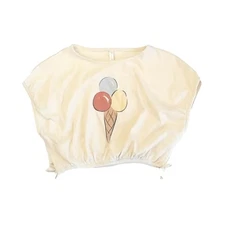 Rylee + Cru Cropped Cinched Tee Gelato Top 2-3 Years Girls Cute Casual Shirt