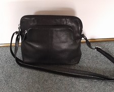 Lakeland Leather Crossbody Black Handbag, Very Good Condition. 22 cm X 22 cm