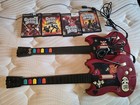 Sony Red Octane Guitar Hero Guitar Bundle Of 2 And 4 Games (No Console) Tested 