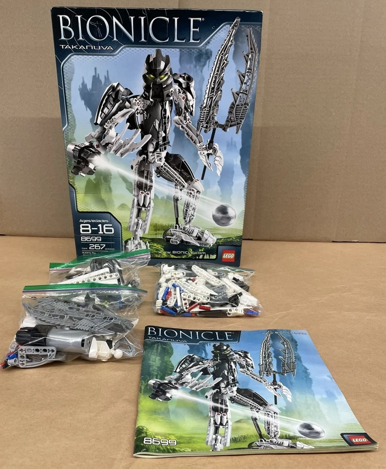 LEGO BIONICLE 8699 Takanuva 267 Pieces With Box Pre-Owned - Image 2 of 4