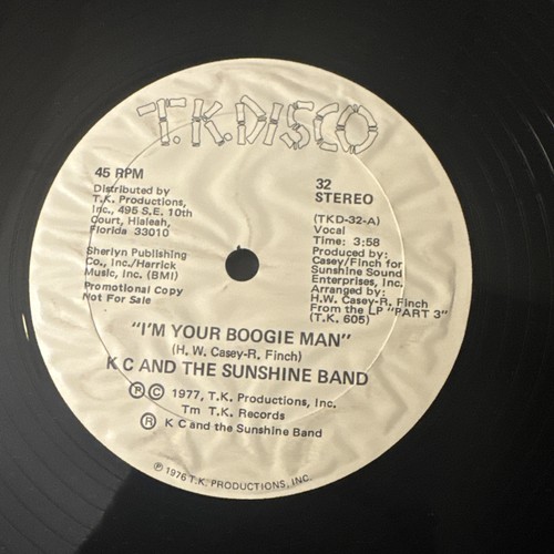 Kc And The Sunshine Band I’m Your Bogeyman 12” Vinyl - Picture 7 of 8