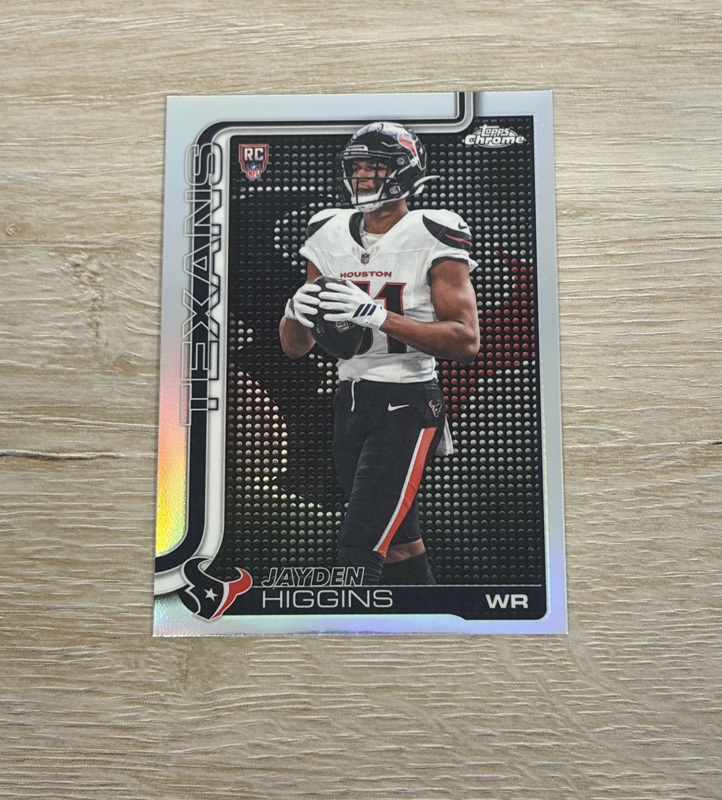Topps 2025 Chrome Lightboard Logo Refractor Jayden Higgins Rookie #343 SSP RC