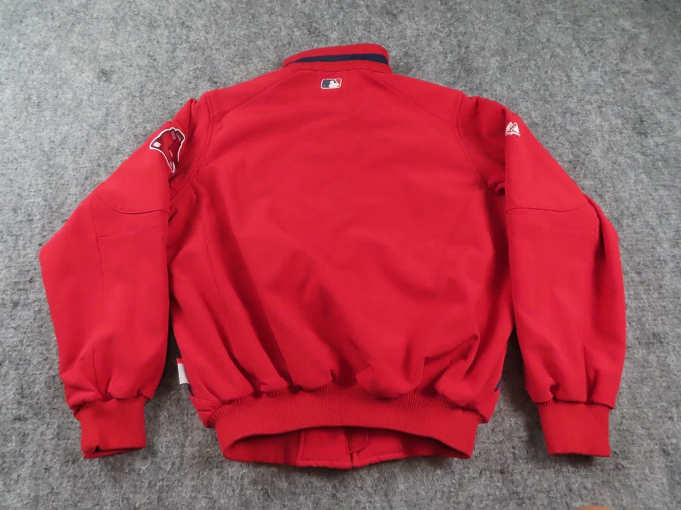 Boston Red Sox Jacket Men Medium Thermal Insulated Windbreaker Baseball Majestic - Image 4 of 4