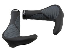VELO Triple Density Ergonomic Durable Bicycle Grips 7/8" 135mm w/Bar-End Support