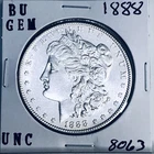 1888 BU GEM MORGAN SILVER DOLLAR UNC MS+++ U.S. MINT RARE COIN 8063