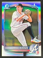 2025 Bowman Draft Chrome Bowman Logofractor #BDC-81 Briggs McKenzie RC /35