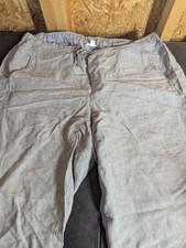 J Jill Size 2X Linen Elastic Waist Capris
