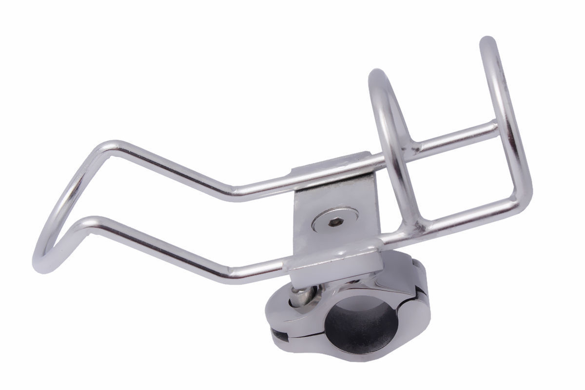 Uranus 2 Supporti Per Canna Da Pesca A Morsetto - Acciaio Inox Per Tubo 25mm, Smontabili - Foto 2