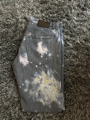 Armani Exchange Jeans Paint Splatter Stretch Denim Mens Size 32 - Main Image