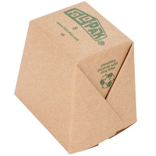 Take-Out Container 8 oz. Microwaveable Paper (Fold-Pak Earth) 450/Case