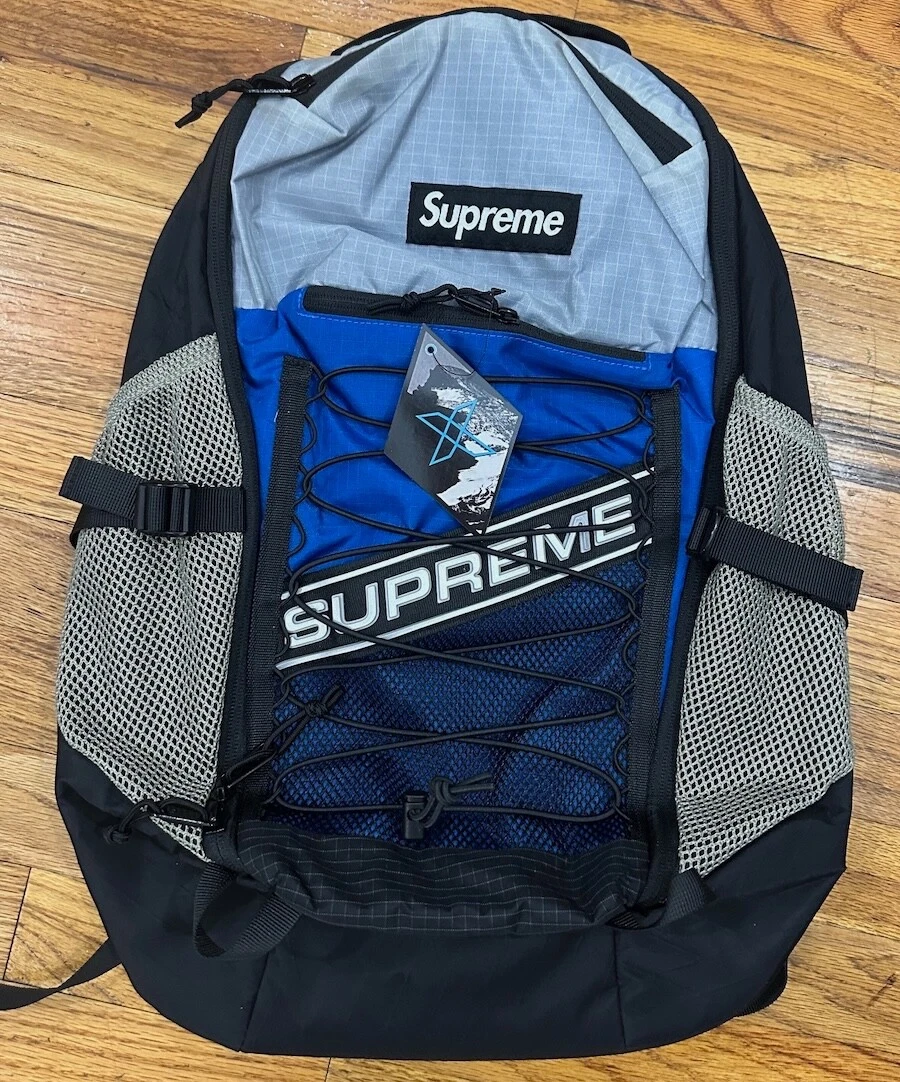 Sac à dos Supreme FW23 3D logo bleu boîte logo NEUF