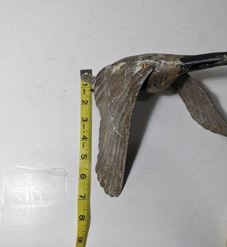 Set of 2 - Vintage Antique Flying Goose Wall Art Sculpture Cast Metal - Picture 22 of 22