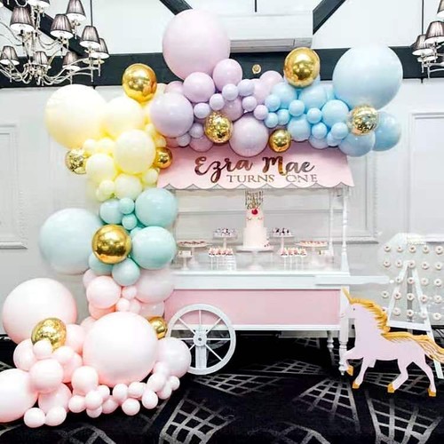 122PCS Macaron Balloon Garland Arch Birthday Wedding Baby Party DIY Decoration - Picture 7 of 14