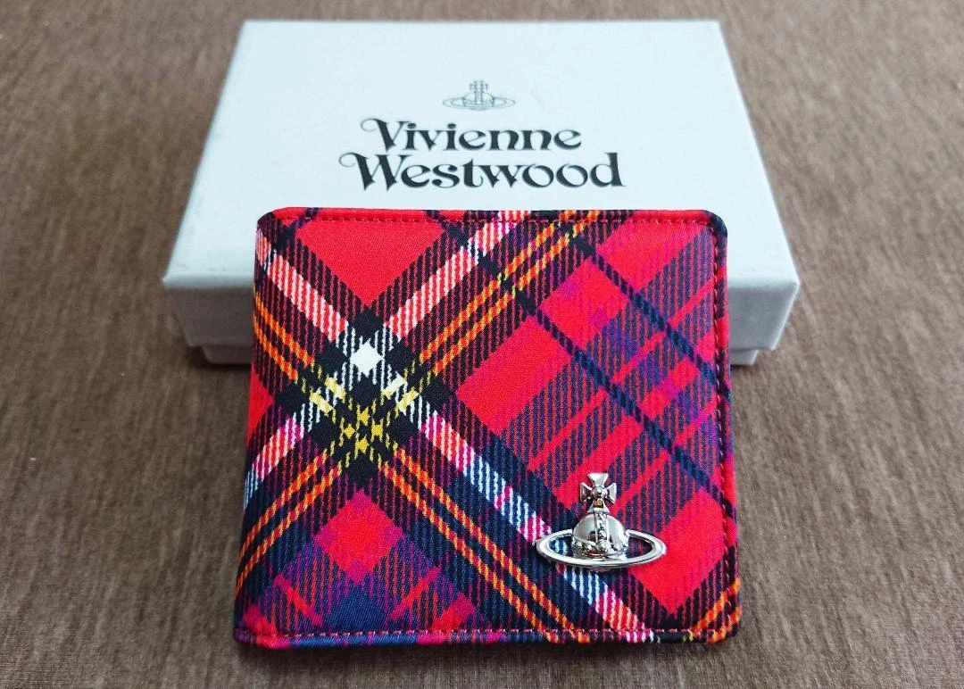 Vivienne Westwood Wallet Tartan Check Red | eBay
