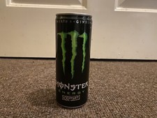 Monster Energy Drink Export sku 049 Bottom Opened Empty Rare Spanish