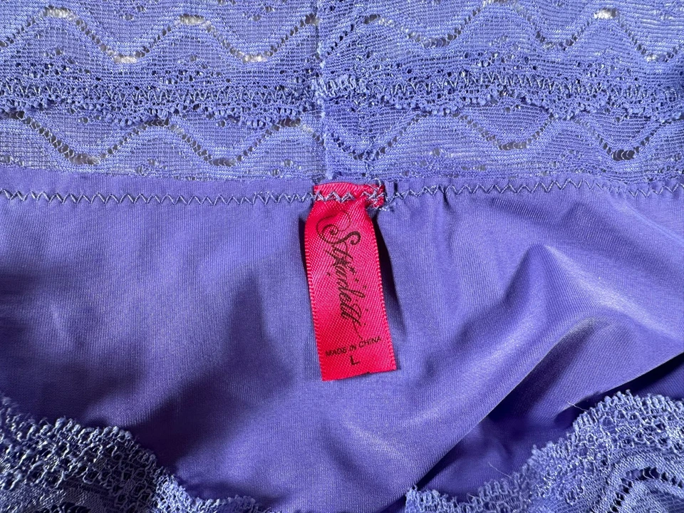 Bragas de colección STARDELL azul periwinkle talla L encaje cintura hipster bikini ajustado Foto 4 de 4