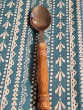Harbor House LIFETIME CUTLERY OLD HOMESTEAD Wood Handle Teaspoon 