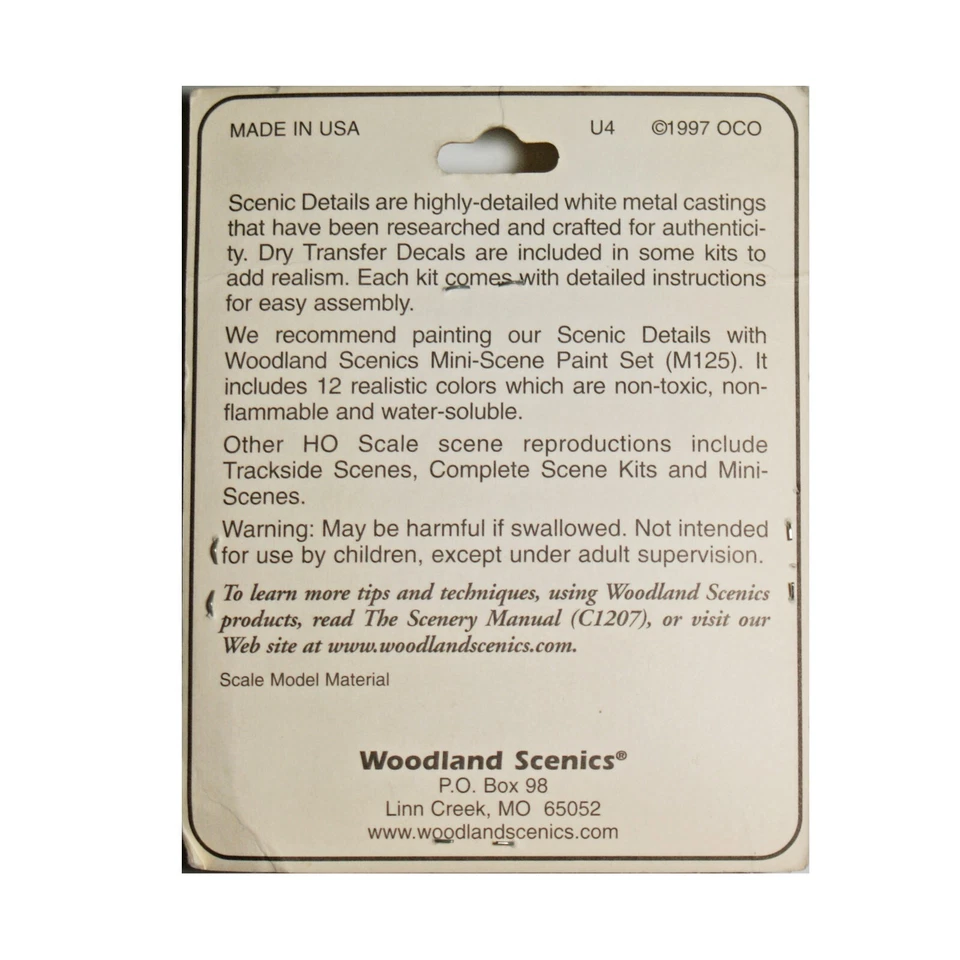 Woodland Scenics HO Scale Rural Sawmill Kit D243, New Old Stock, Scenic Details - Image 3 of 3